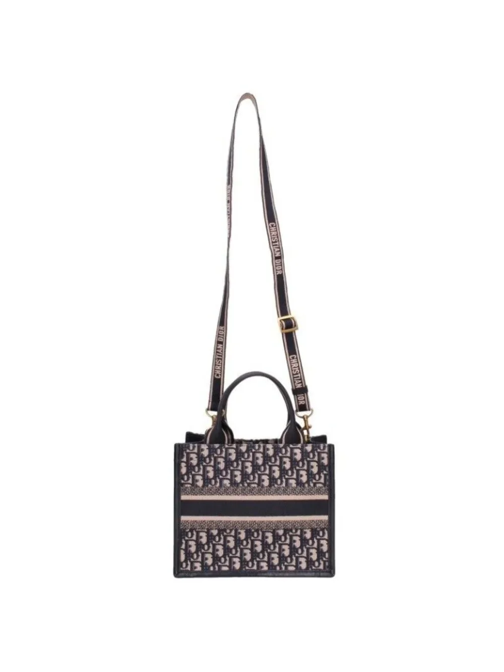 Dior Book Tote Small Oblique Jacquard 2-Way Handbag